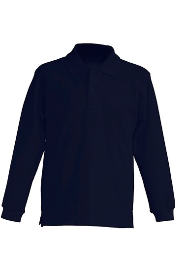 KID POLO UNISEX BAMBINO MANICA LUNGA ( JHK T-SHIRT ) navy